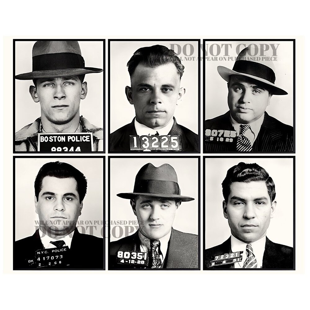Notorious Gangsters Mugshot 8 X 10 | Rare Wise Guys Poster | Stunning Art Print